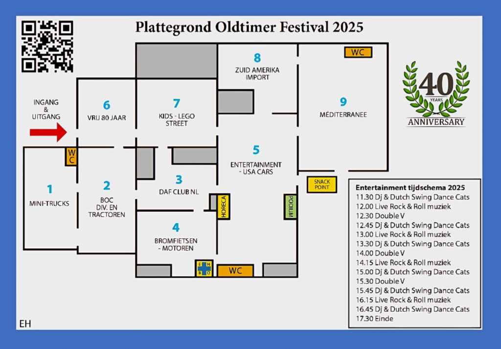 Plattegrond Oldtimerfestival 2025